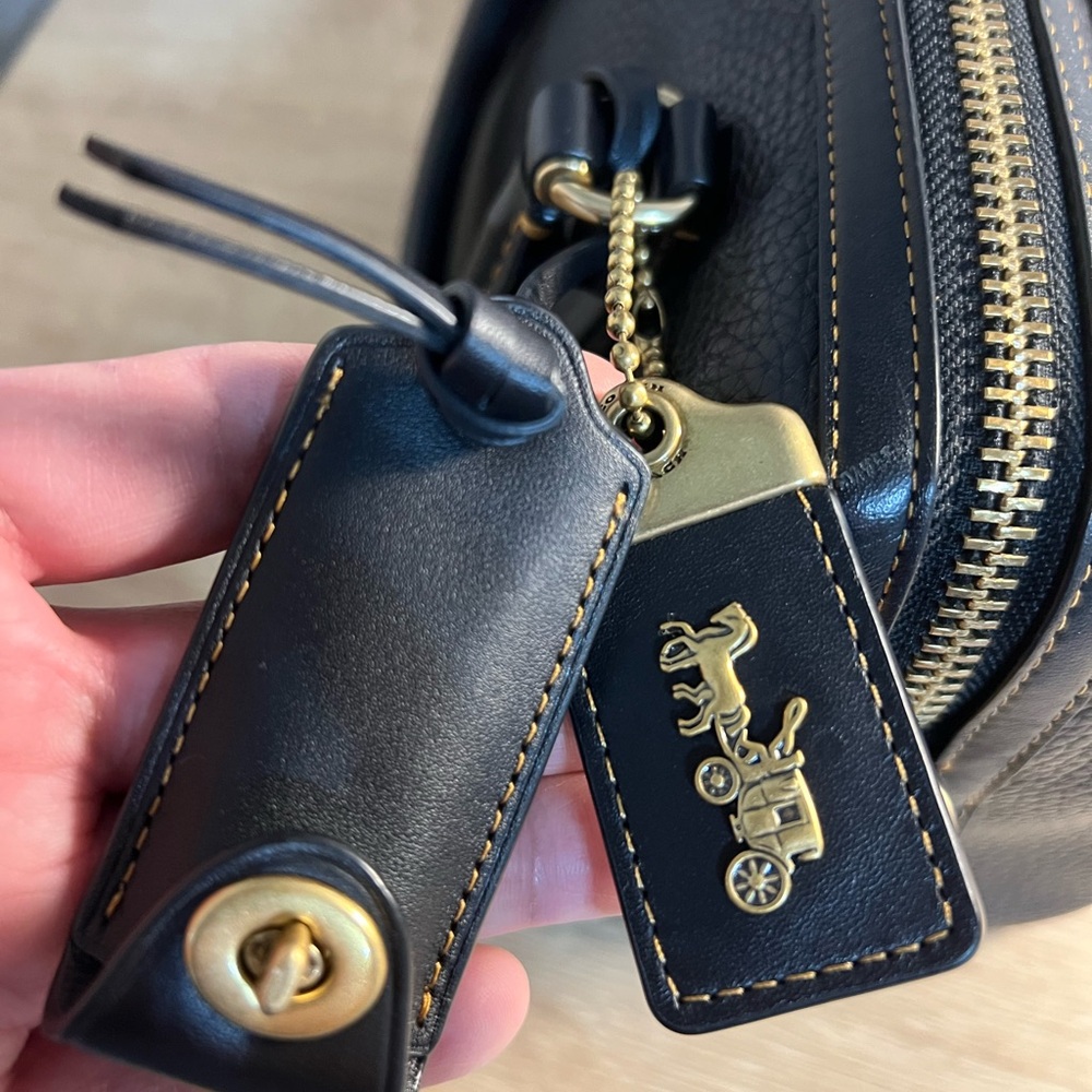 Coach Black Pebbled Leather Handbag (Ruby 25). Selling to @classicgirl85 - Picture 15 of 16